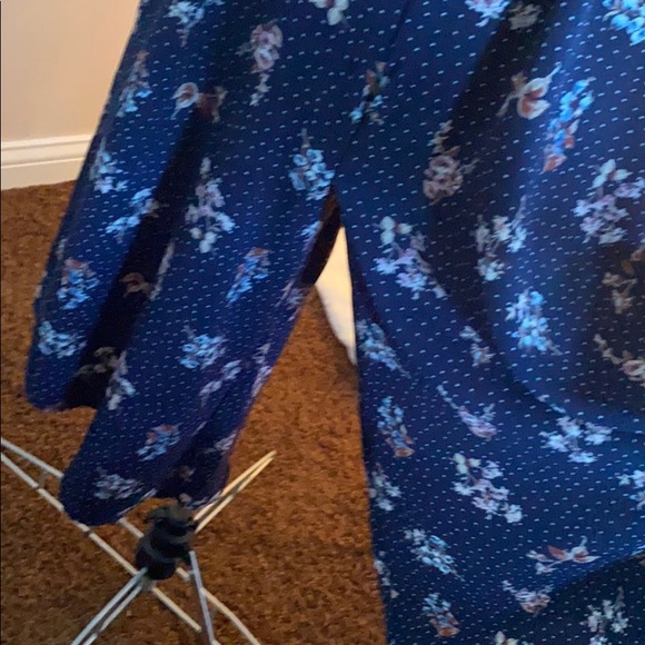 Blue Floral Jumpsuit - Picture 5 of 5